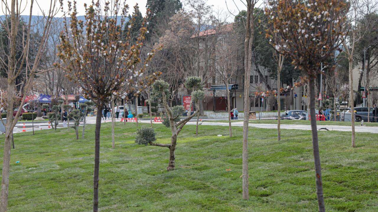 Yıkılan Orgeneral Mustafa Muğlalı İşhanı Alanında Çevre Düzenlemesi Yapıldı 1